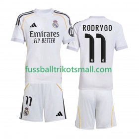 Fußballtrikots Real Madrid Rodrygo 11 Kinder 2025-2026 Kurzarm Heimtrikotsatz kaufen